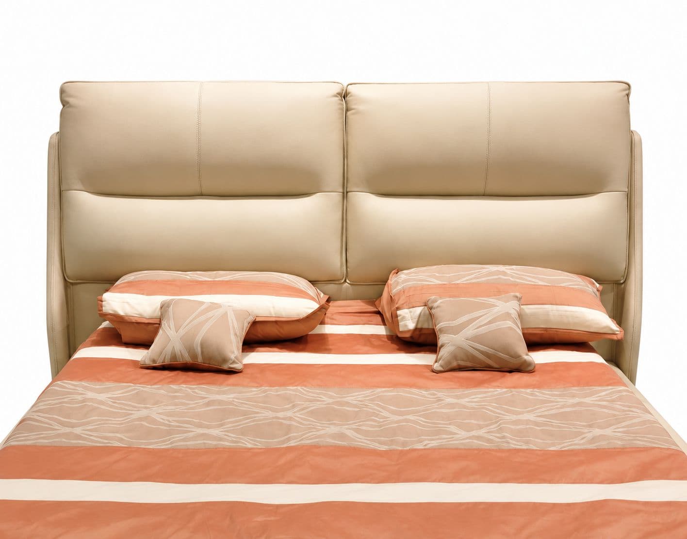 Image 4 for 2308 king Size Bed Without Storage Leather Bed With Pine Wood Frames Bed (HYD)