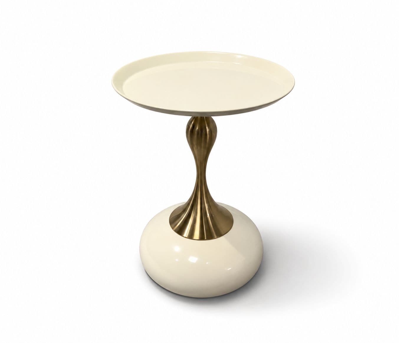 Image 6 for Corner Table 022 Coffee Table White With Metal (HYD)