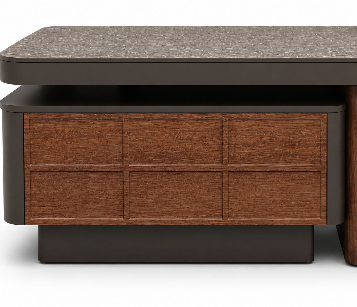 Image 9 for Center Table 8369 With Ceramin Top And Wooden Base (HYD)
