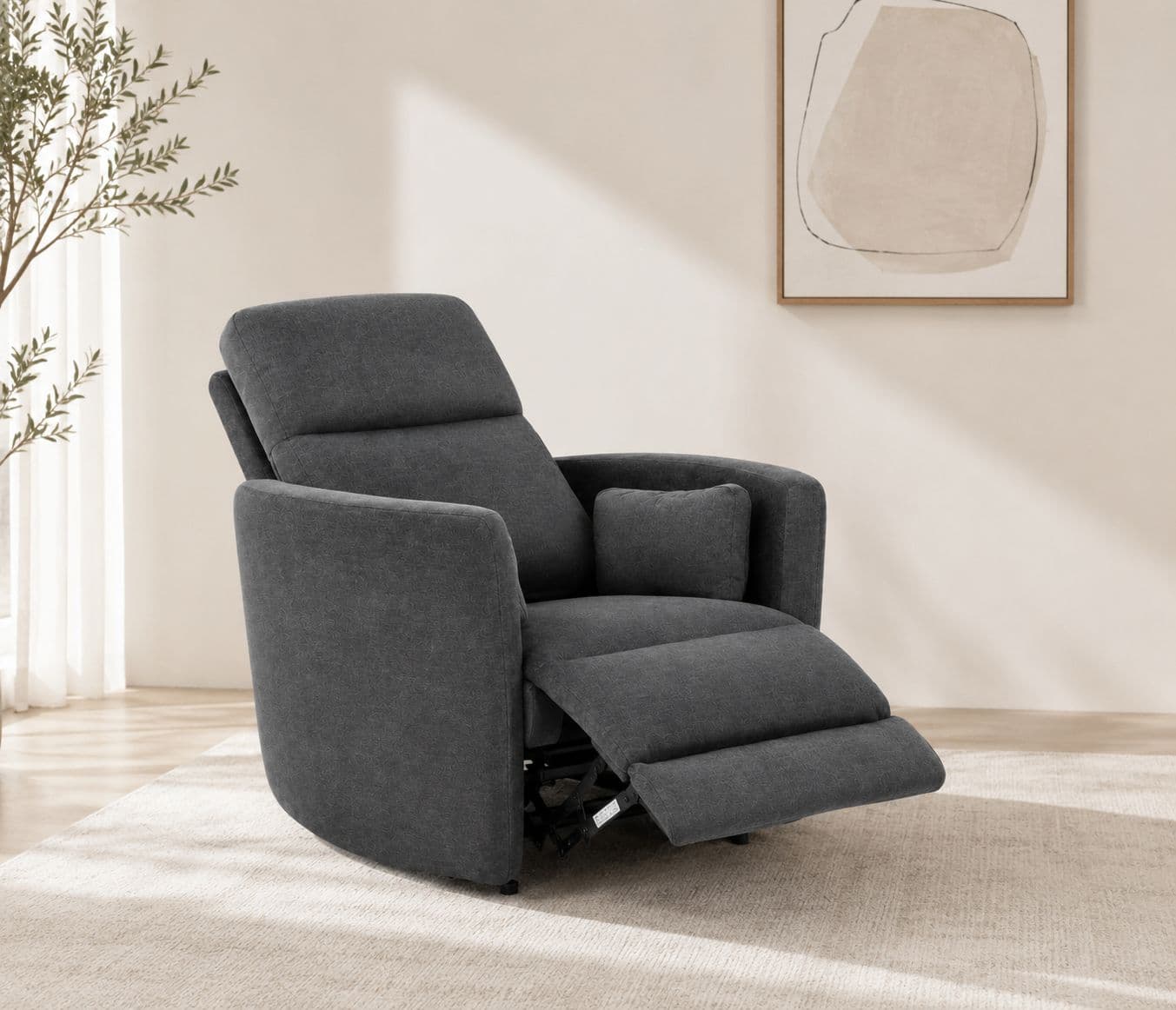Image 1 for Manwah K70227M Single Seater Power Recliner Fabric (WH)