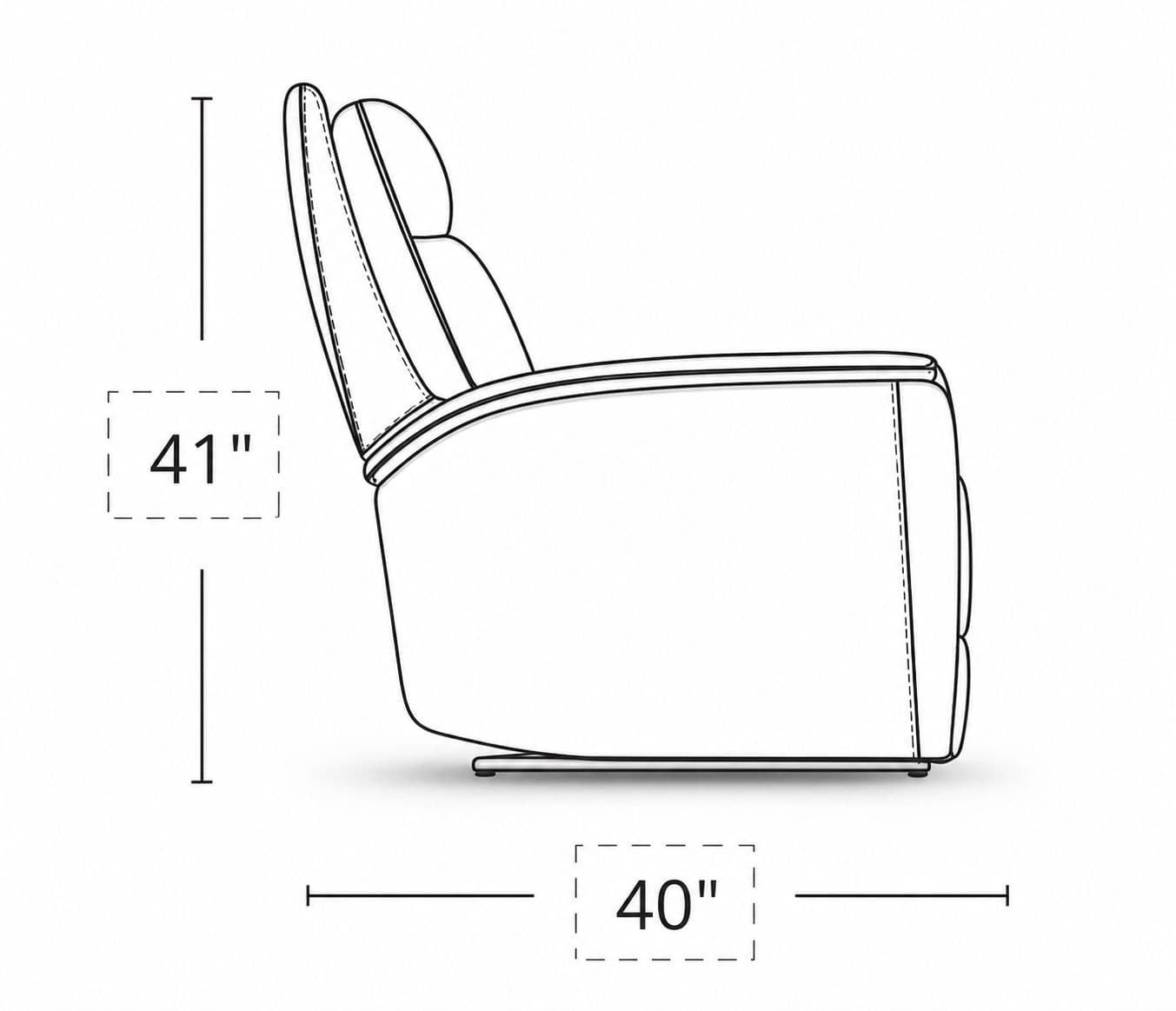 Image 8 for Manwah K70380M Single Seater Power Recliner Fabric