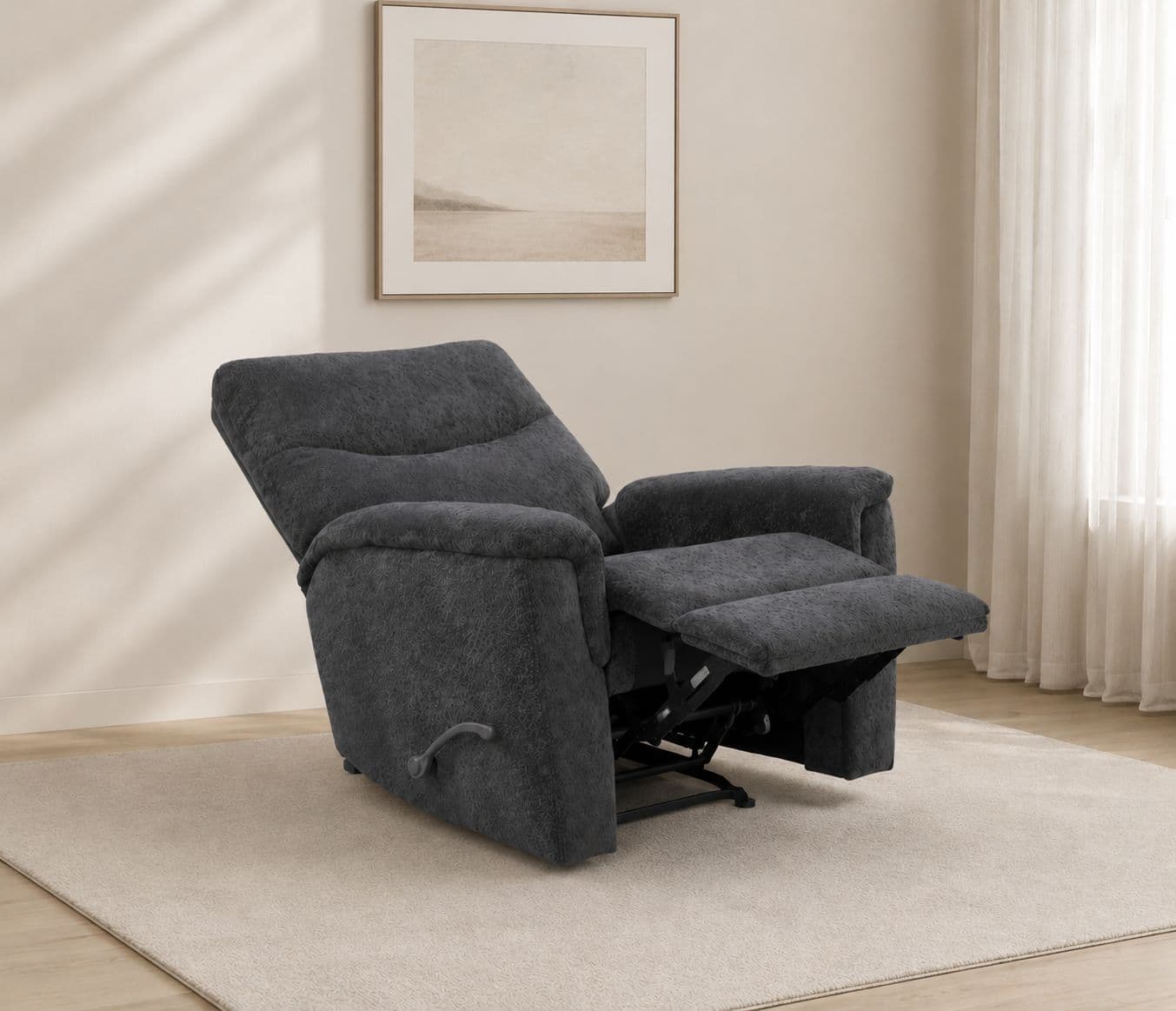 Image 1 for Manwah K70885M Single Seater Swivel Recliner Fabric