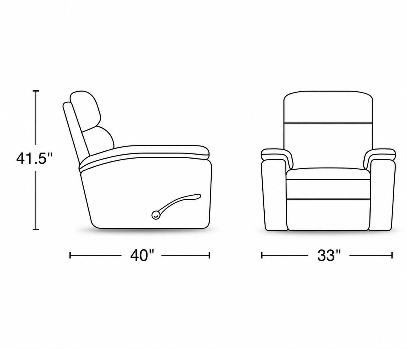 Image 7 for Manwah K70885M Single Seater Swivel Recliner Fabric