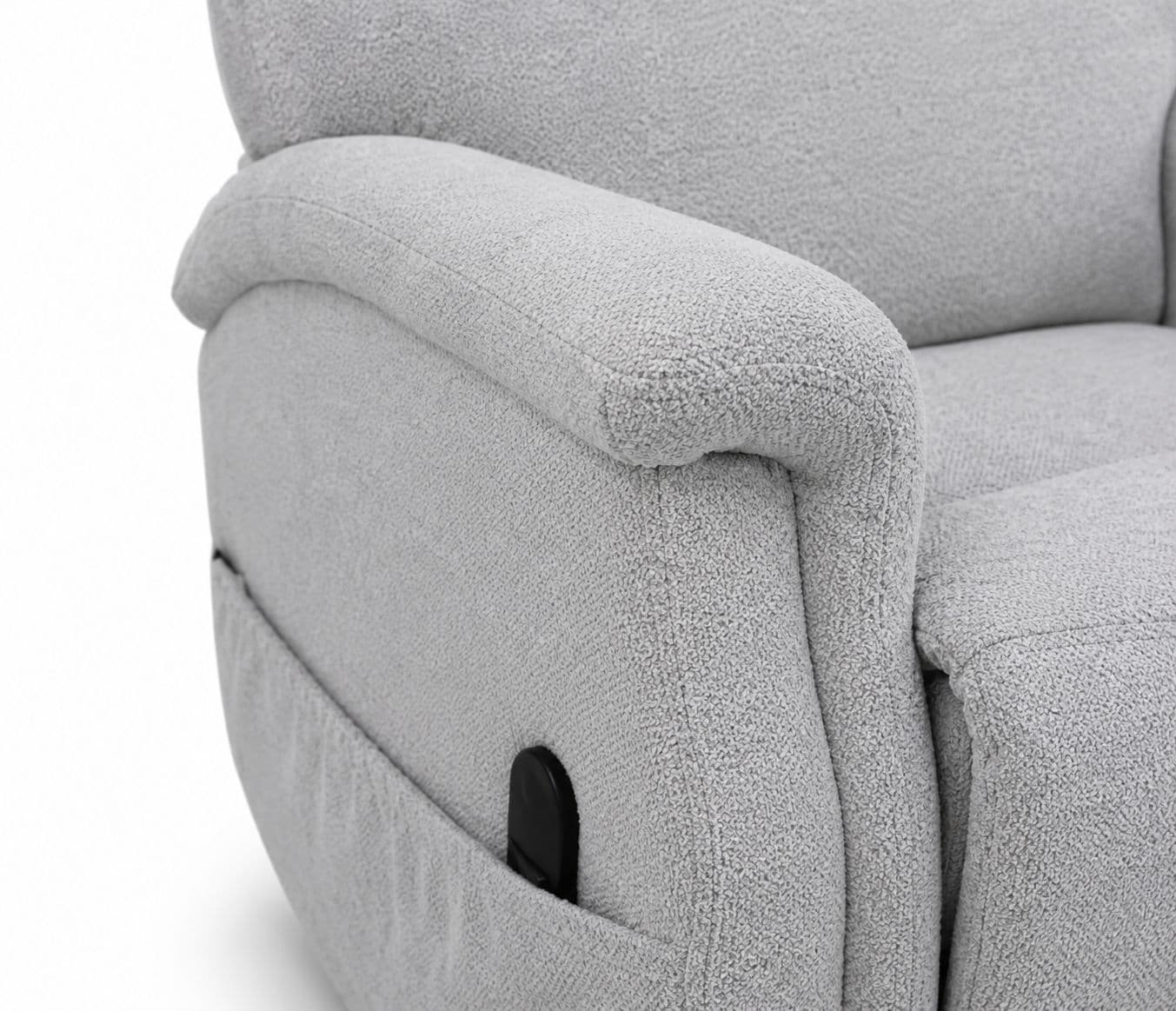Image 3 for Manwah K70878M Single Seater Lift Chair Power Recliner Fabric (WH)