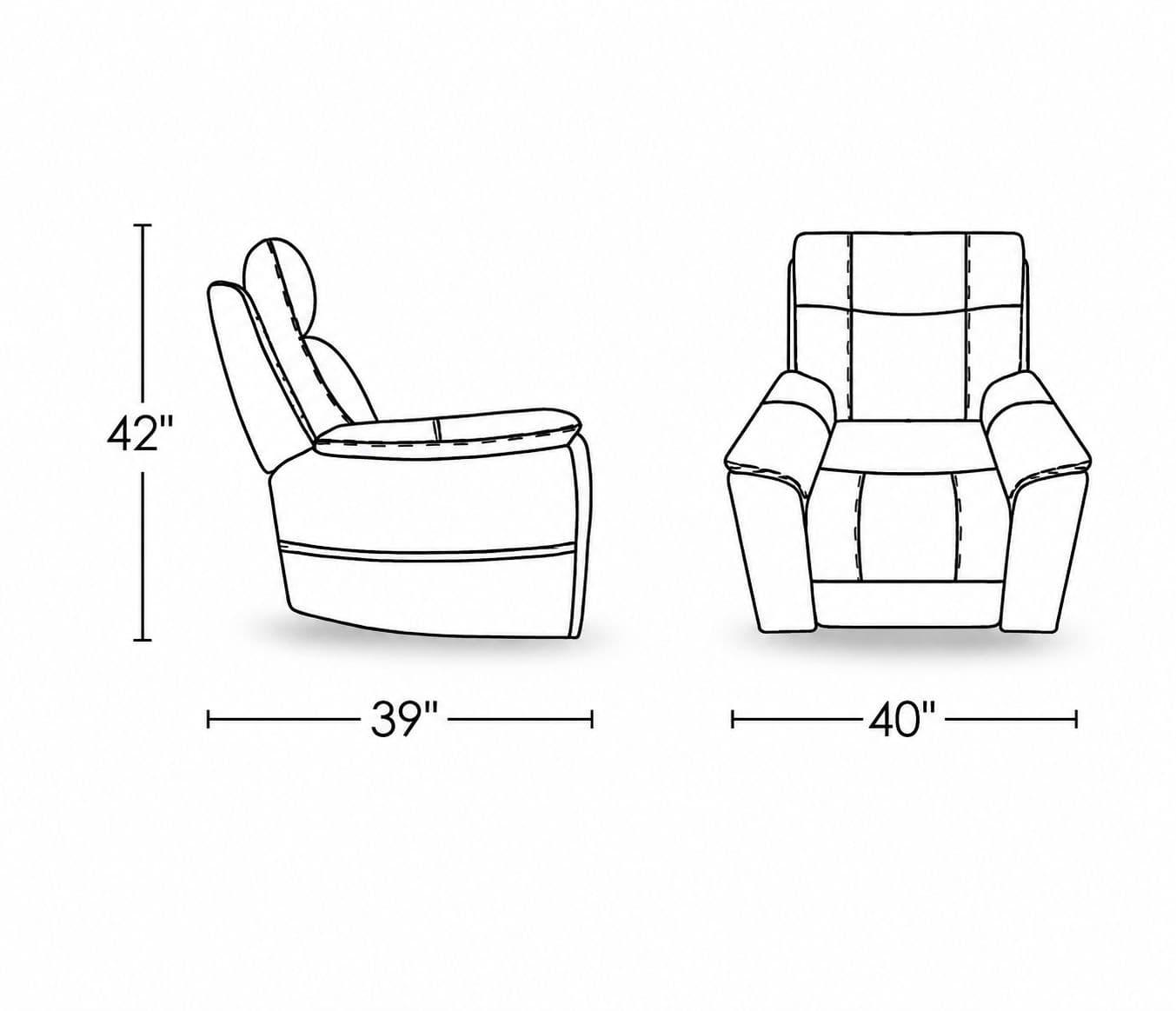 Image 6 for Manwah K70927BM Single Seater Lift Chair Power Recliner Fabric