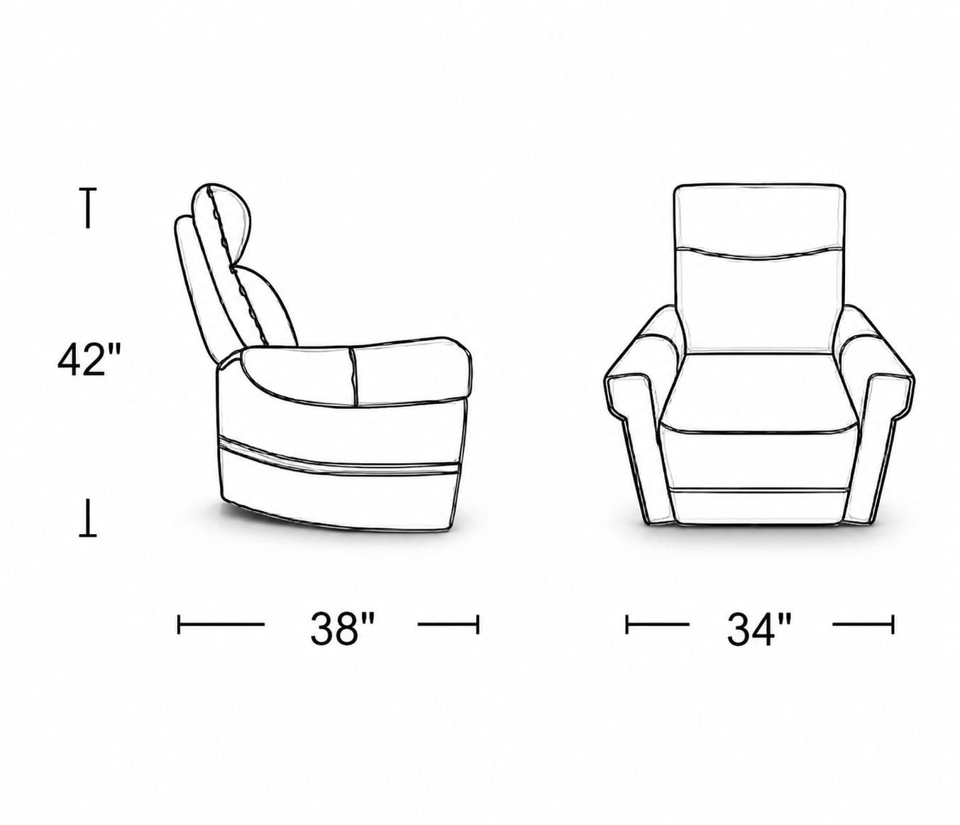 Image 6 for Manwah K70876M Single Seater Lift Chair Power Recliner Fabric (WH)