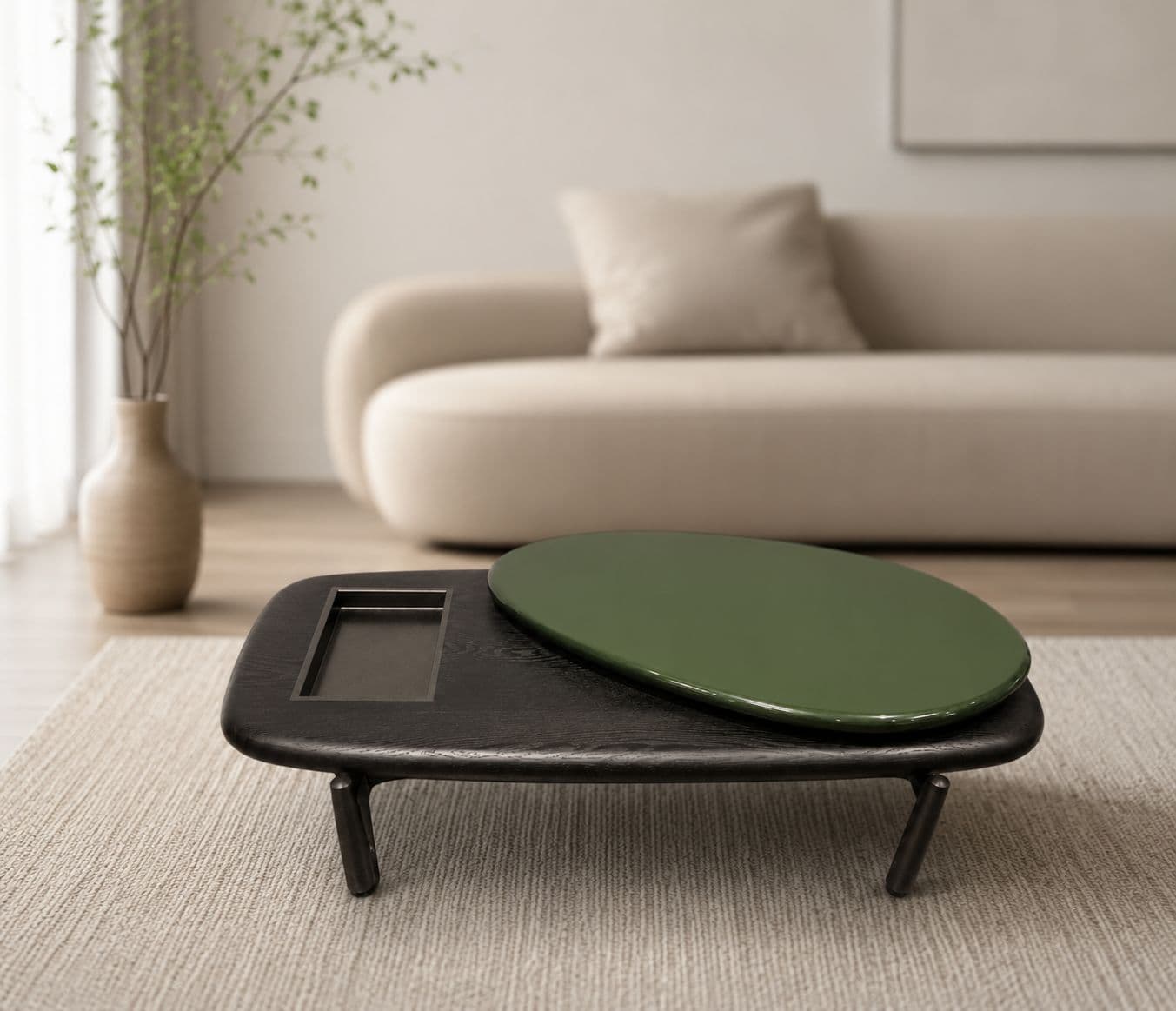 Image 1 for Center Table C920 Marble Premium Green (HYD OTD)