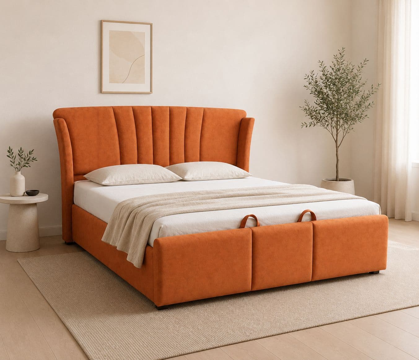 Moris Cot King Size With 72x78 Box With Hydraullic Storage