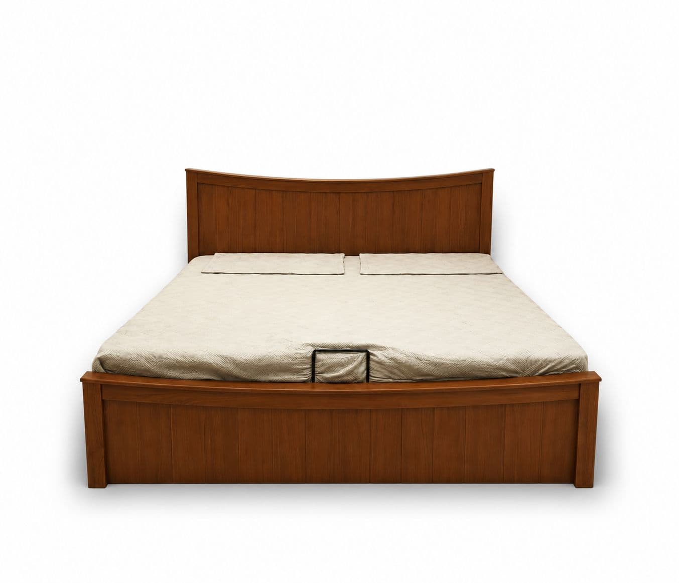Image 4 for Boat Cot King Size 72x78 Box Rubber Wood and MDF With Hydraullic Storage (BTM)