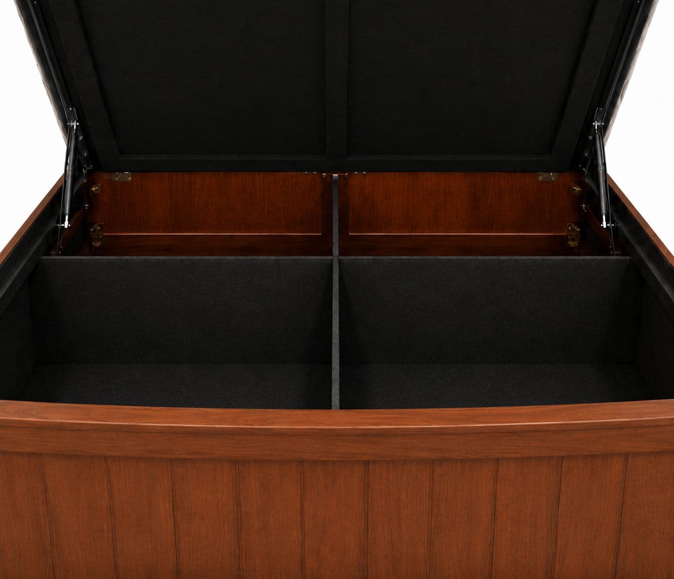 Image 6 for Boat Cot King Size 72x78 Box Rubber Wood and MDF With Hydraullic Storage (BTM)