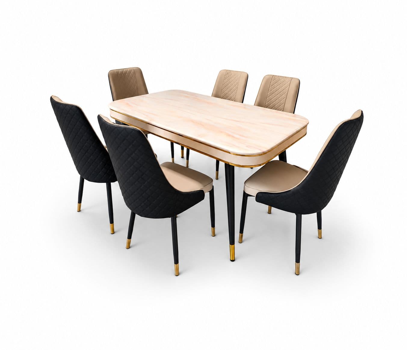 Image 2 for Imported Dining Set-C140-414-5 TABLE/Y10 Chair (BSK)(BS-BTM)