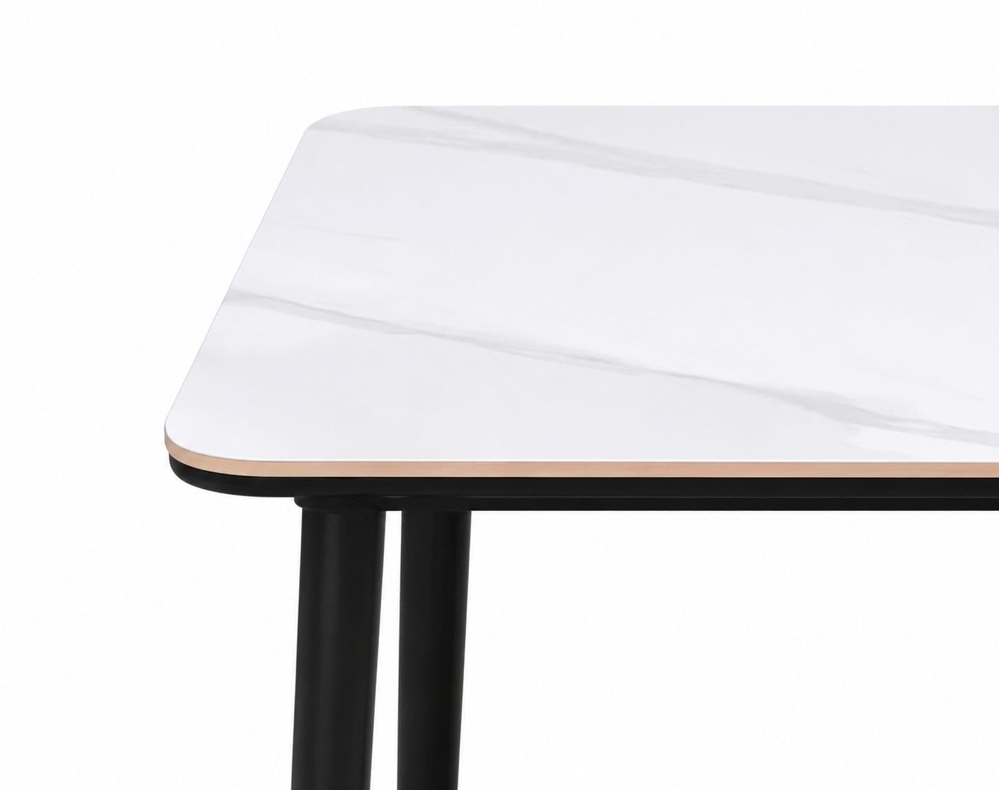 Image 5 for Imported Dining Set-P130 Alpine White Ceramic Top Table / 808 Chair (BWD)