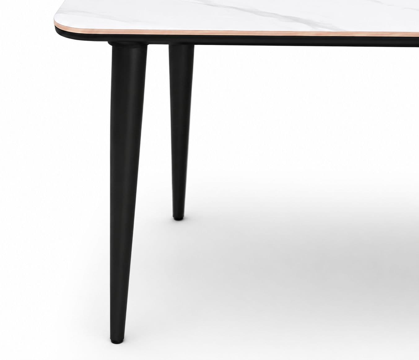Image 7 for Imported Dining Set-P130 Alpine White Ceramic Top Table / 808 Chair (BWD)