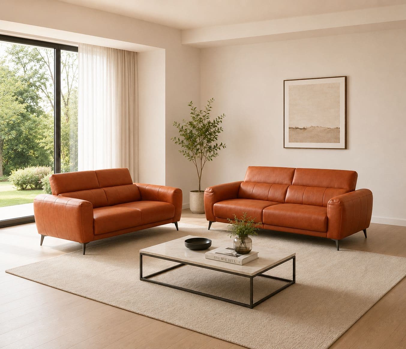 Image 1 for ZM953 Sofa 3+2 Seater Body Touch Leather (EC OTD)