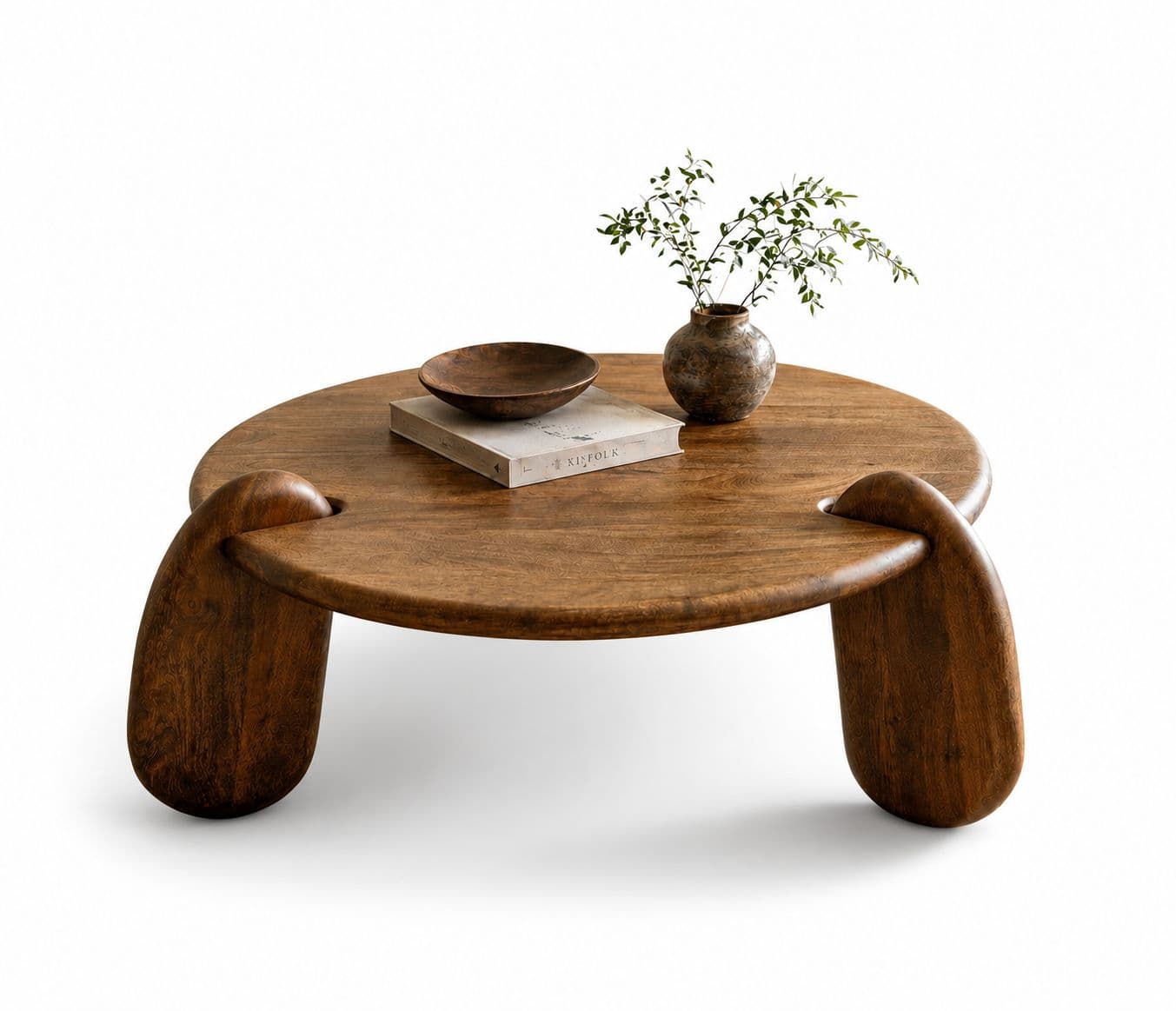 Image 2 for Veena Round Coffee Table Sheesham Wood (WI)