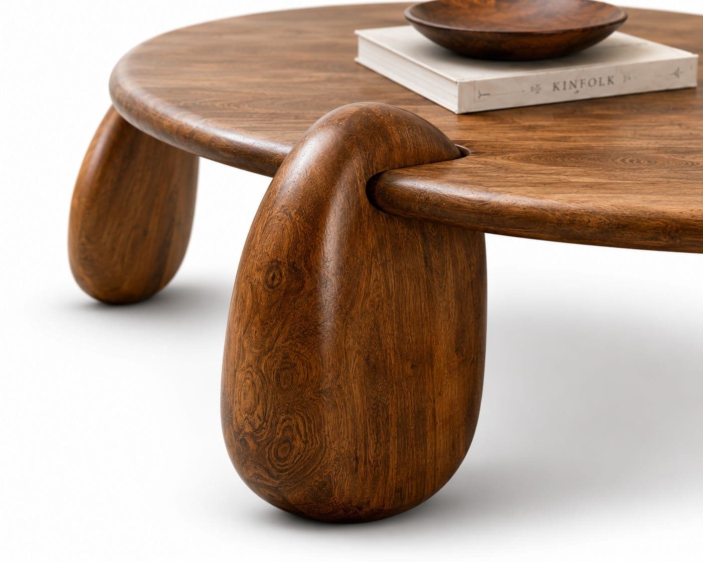 Image 5 for Veena Round Coffee Table Sheesham Wood (WI)