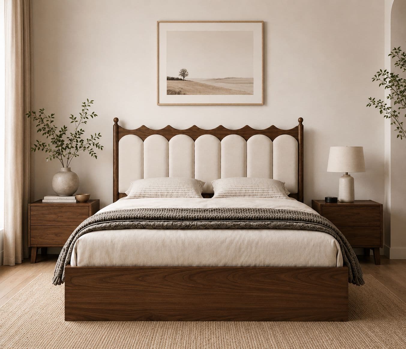 Image 1 for Vienna Hydraulic Bed-King Sheesham Wood (WI)