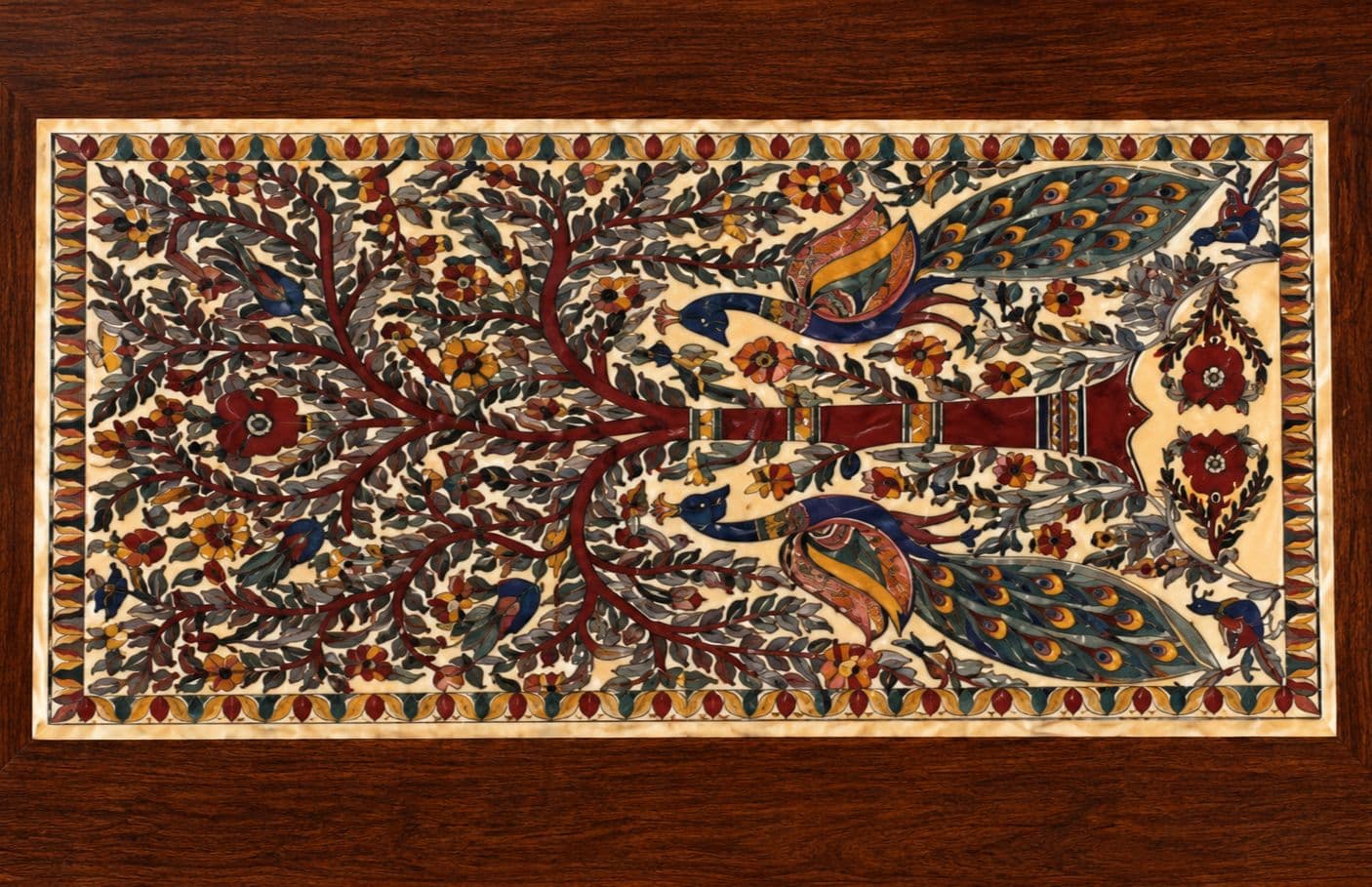 Image 3 for Aria Printed Sheesham Wood Coffee Table (WI)