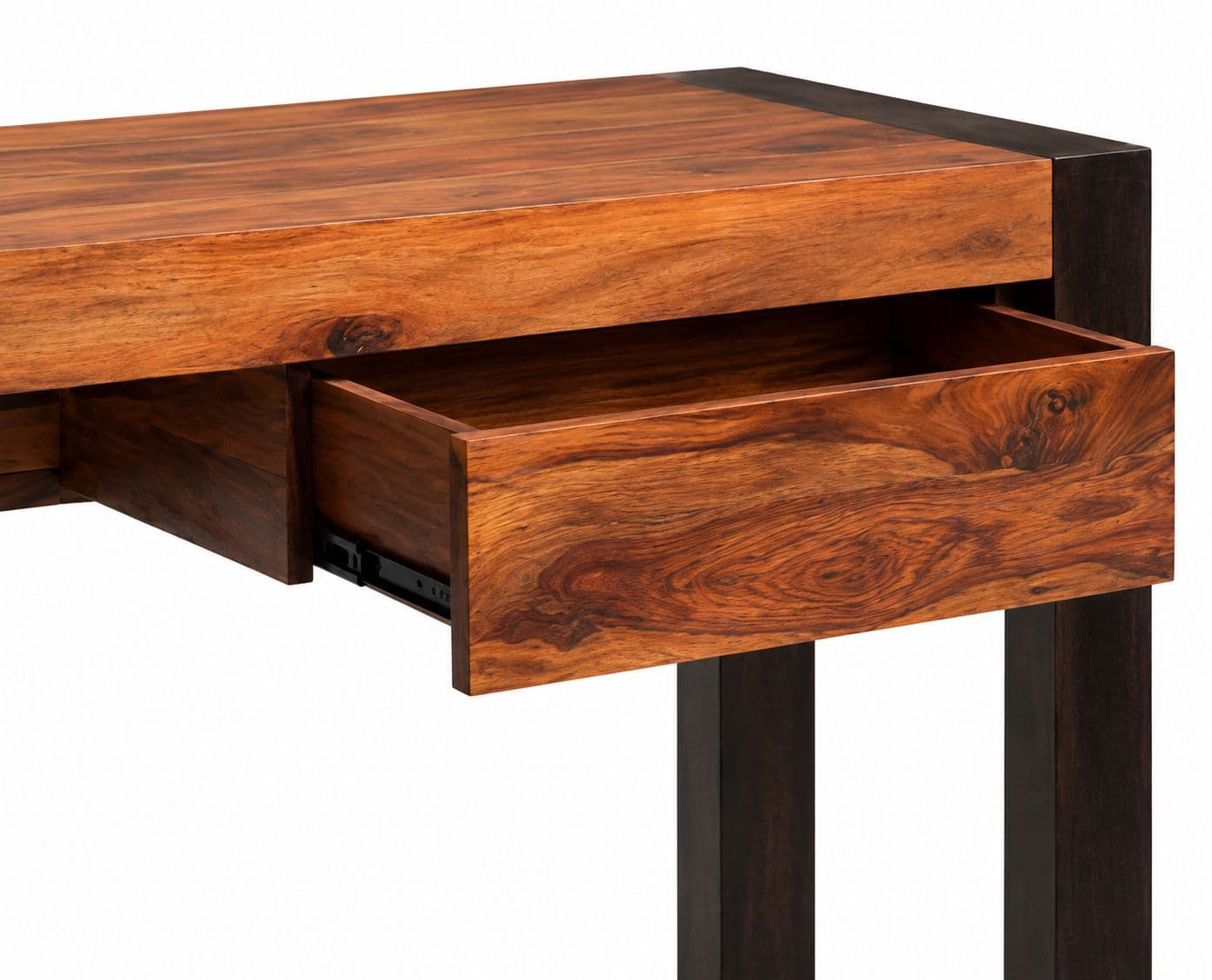 Image 4 for Milan Study Writing Desk Sheesham Wood (WI)
