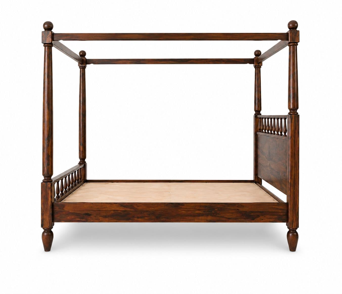 Image 3 for Nest Poster Bed Without Storage Sheesham Wood (WI)(KORA)