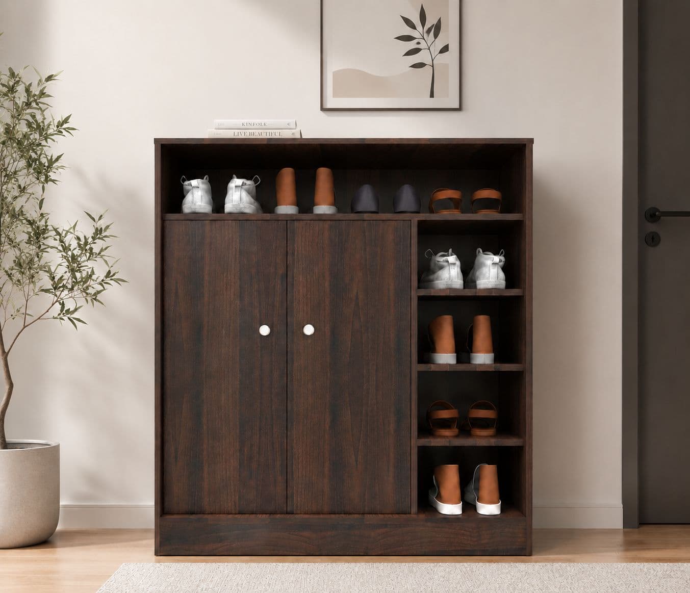 Opal Shoe Rack Sheesham Wood (WI)