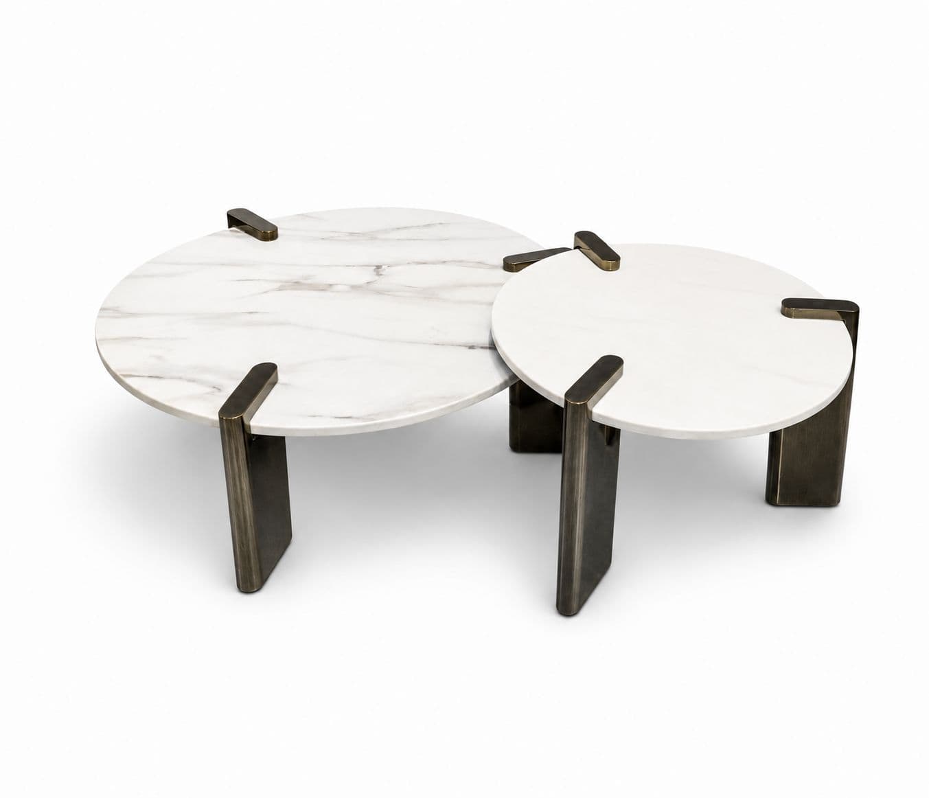 Image 6 for ES-43 Center Table 1+1 Marble Top With Titanium Base (HYD OTD)