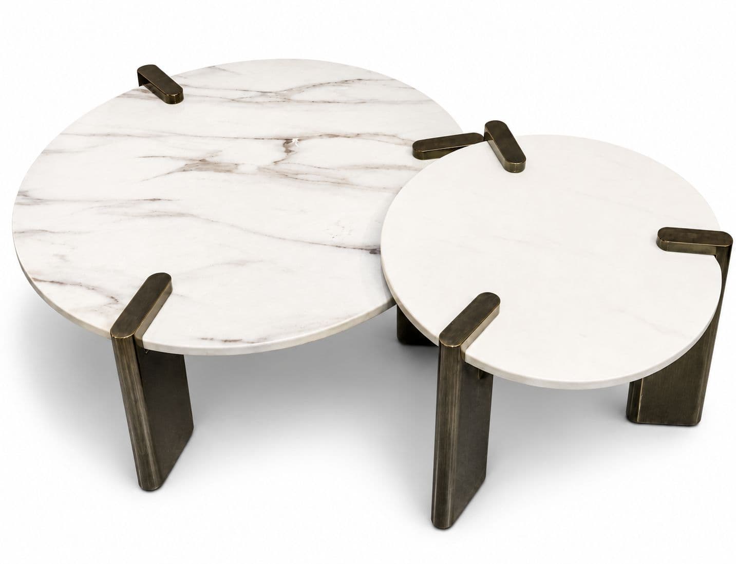 Image 7 for ES-43 Center Table 1+1 Marble Top With Titanium Base (HYD OTD)