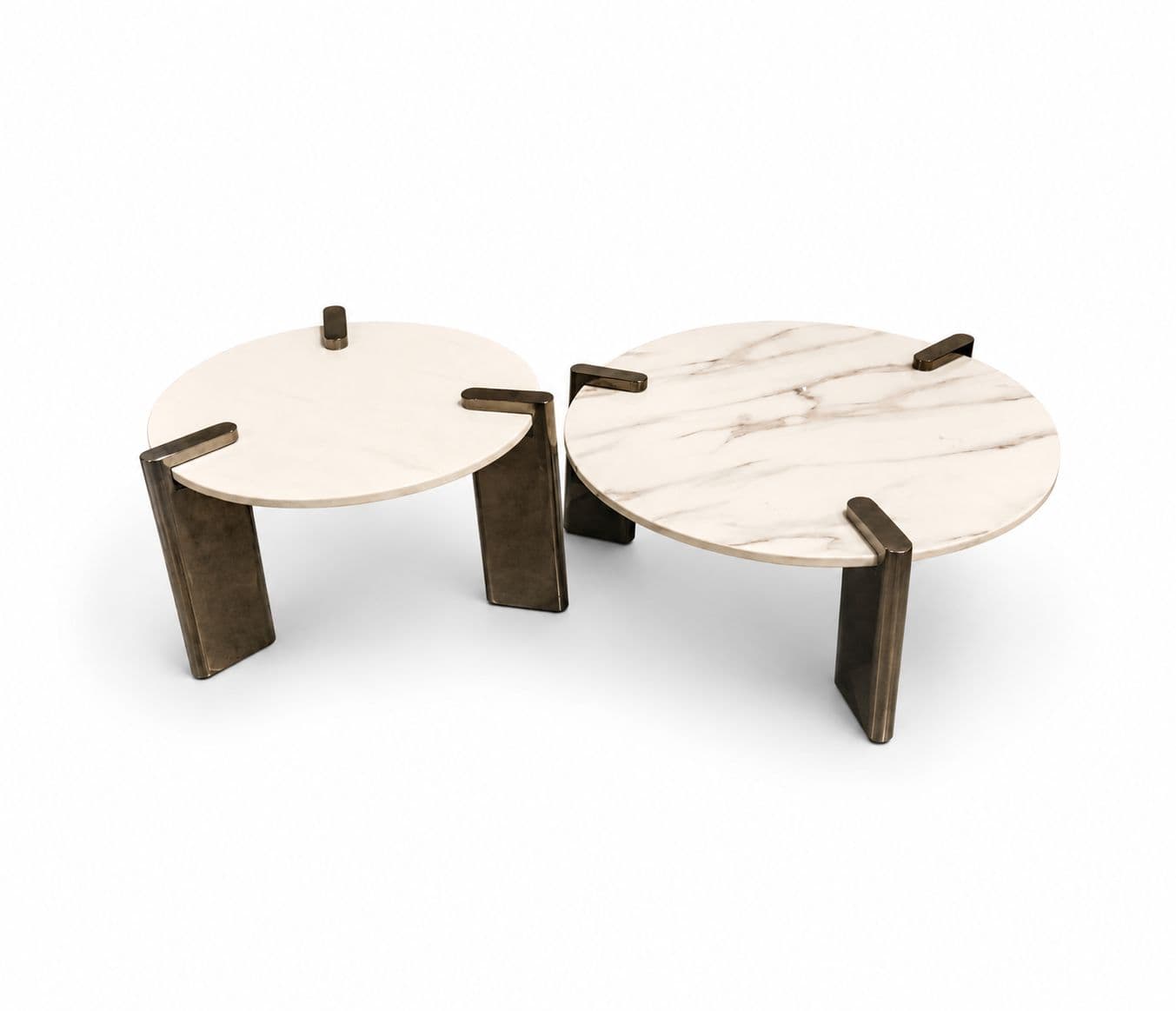 Image 5 for ES-43 Center Table 1+1 Marble Top With Titanium Base (HYD OTD)