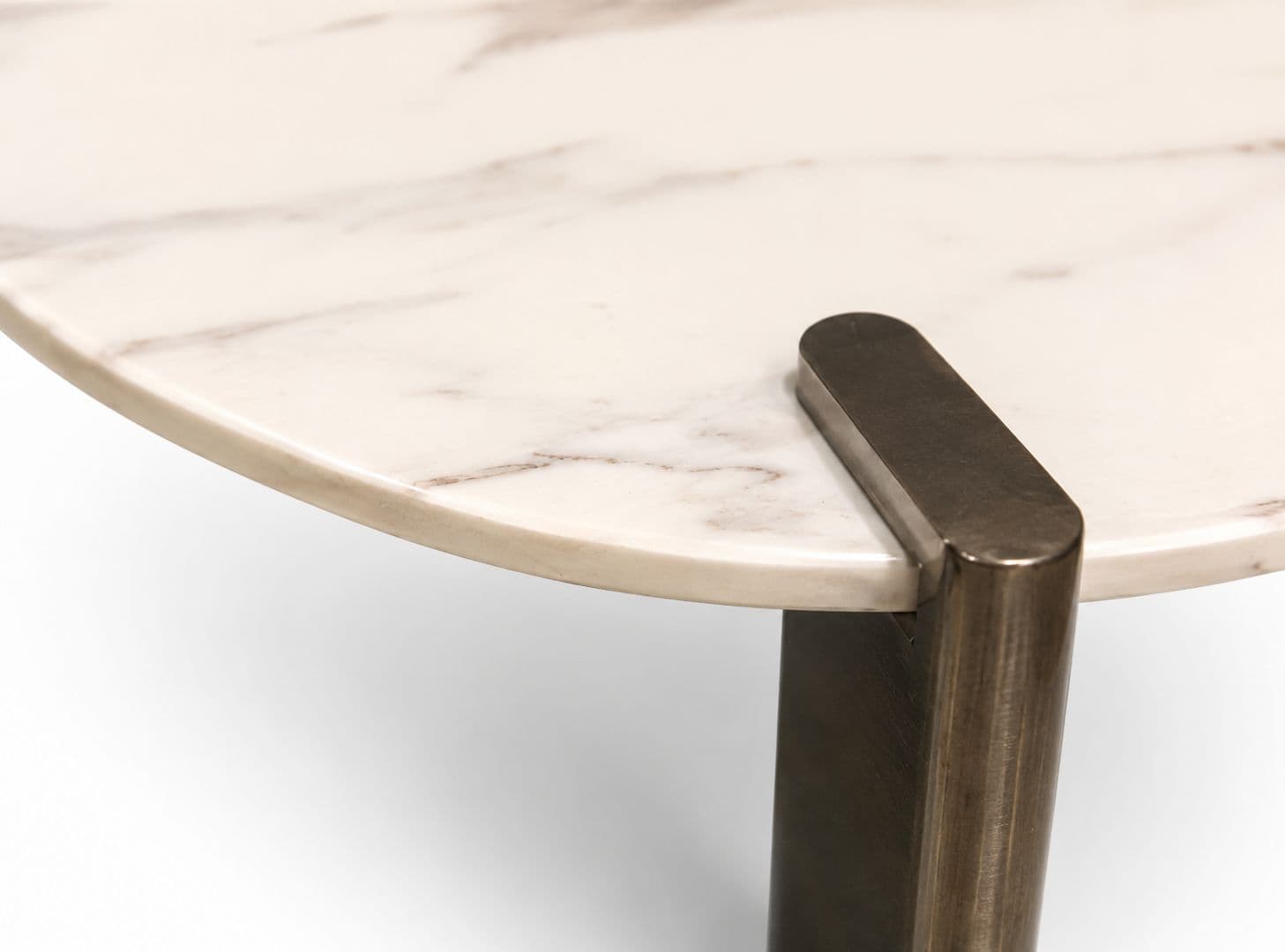 Image 4 for ES-43 Center Table 1+1 Marble Top With Titanium Base (HYD OTD)
