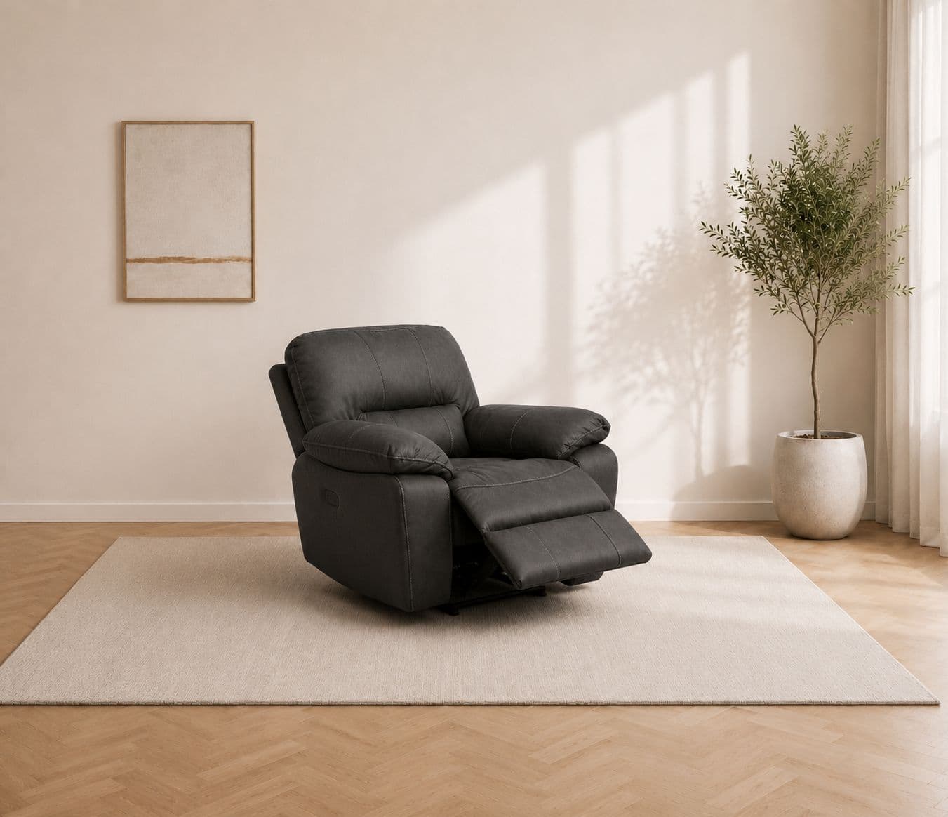 Manwah X8625M 3+2+1 Power Recliner Fabric