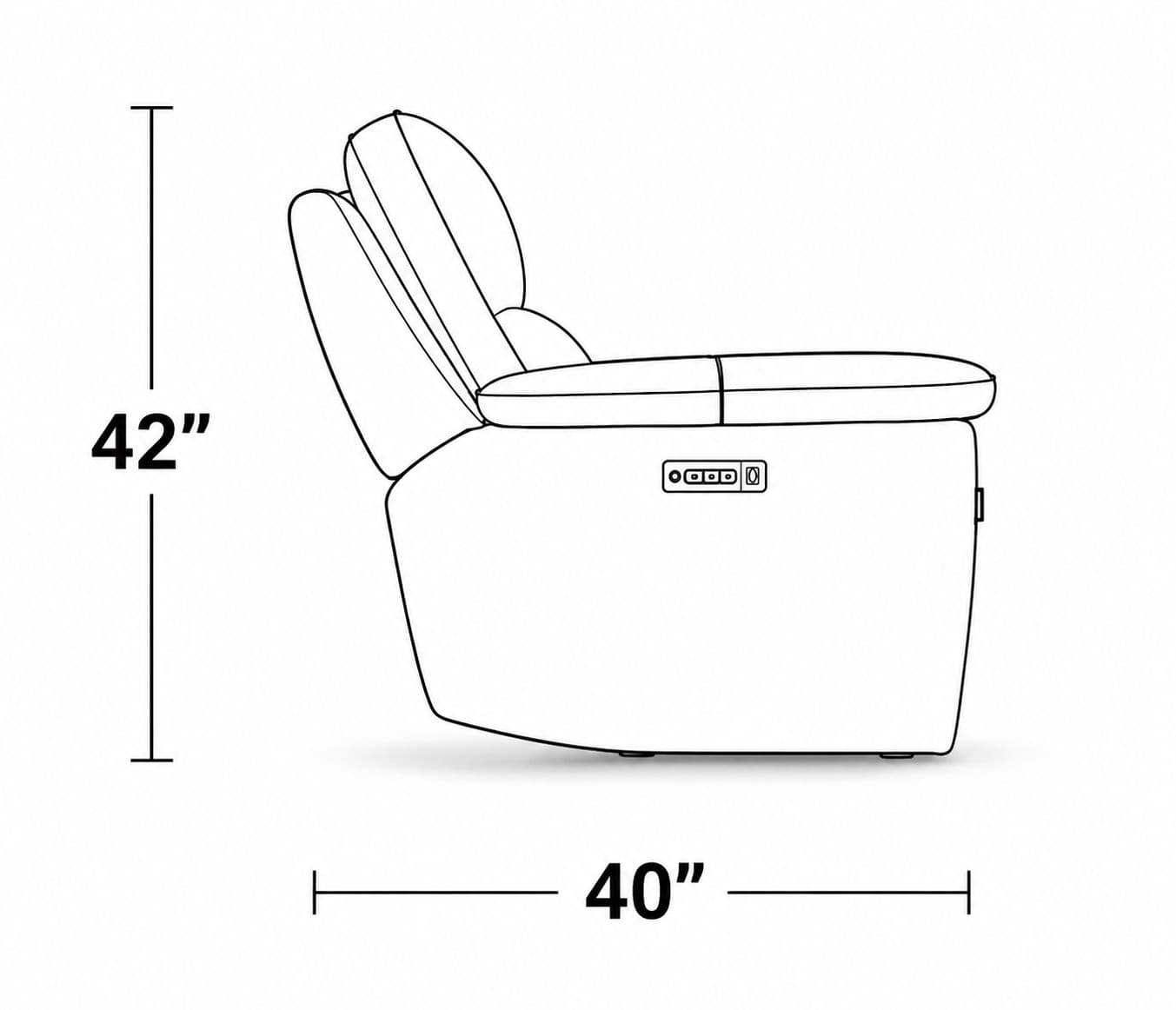 Image 20 for Manwah U71191M Power Recliner Leather