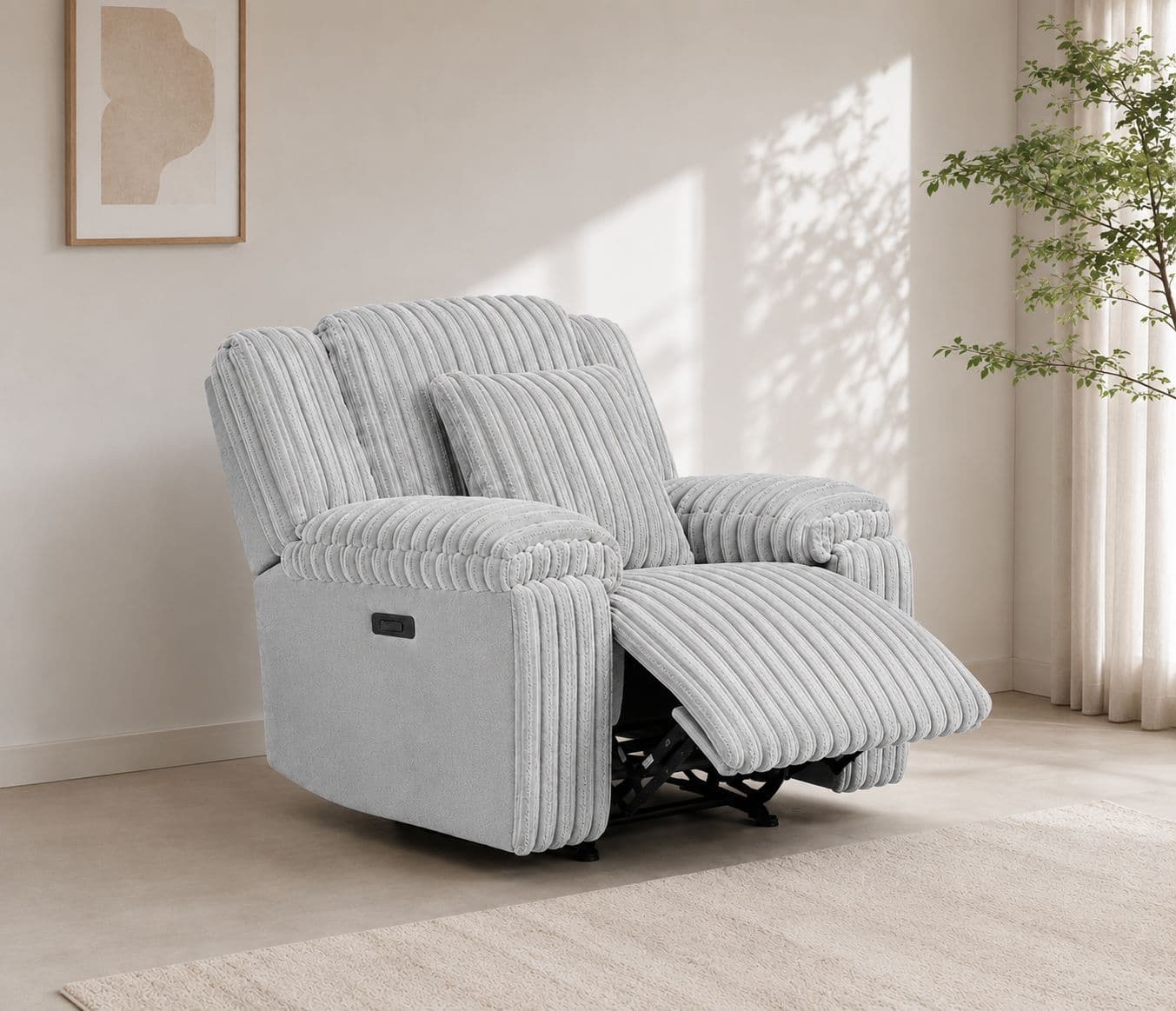 Image 1 for Manwah 70718HM 3+2+1 Power Recliner Fabric (EC)