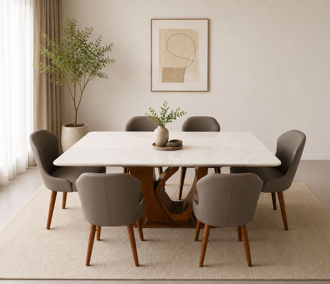 Imported Dining Set-183/925-6 Chair 2306 (BTM)(BWD)