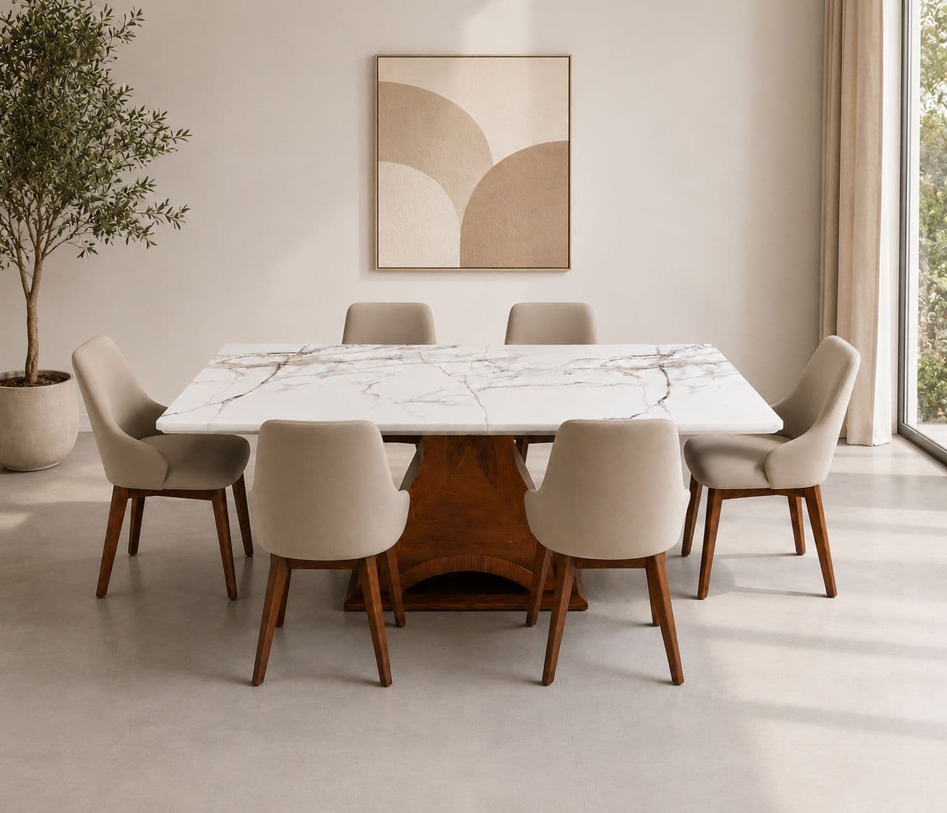 Image 1 for Imported Dining Set- 1+4 Seater 189-8894 Chair D302