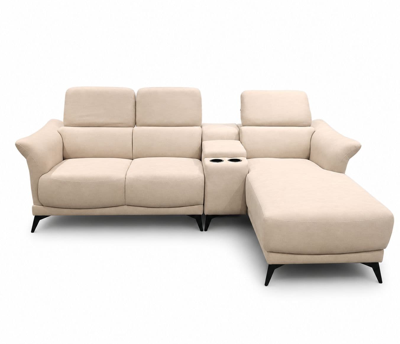 Image 8 for Topaz Sofa Set 3+2 Seater Fabric With Solid Neem Wood