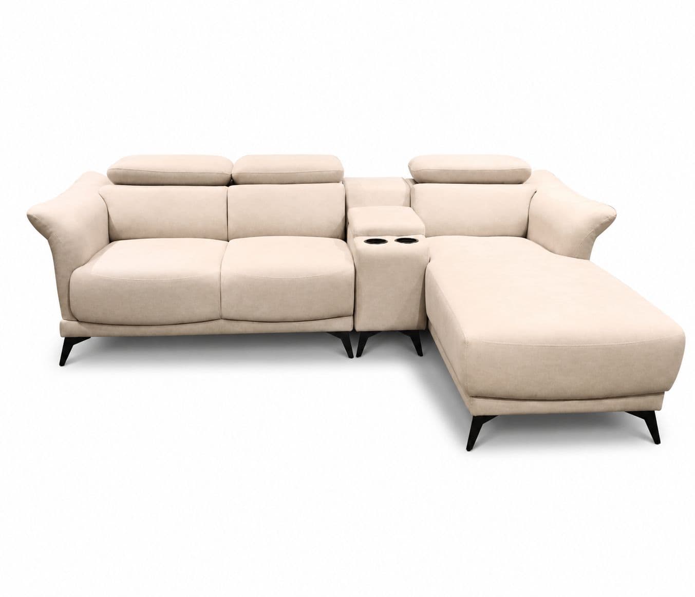 Image 4 for Topaz Sofa Set 3+2 Seater Fabric With Solid Neem Wood