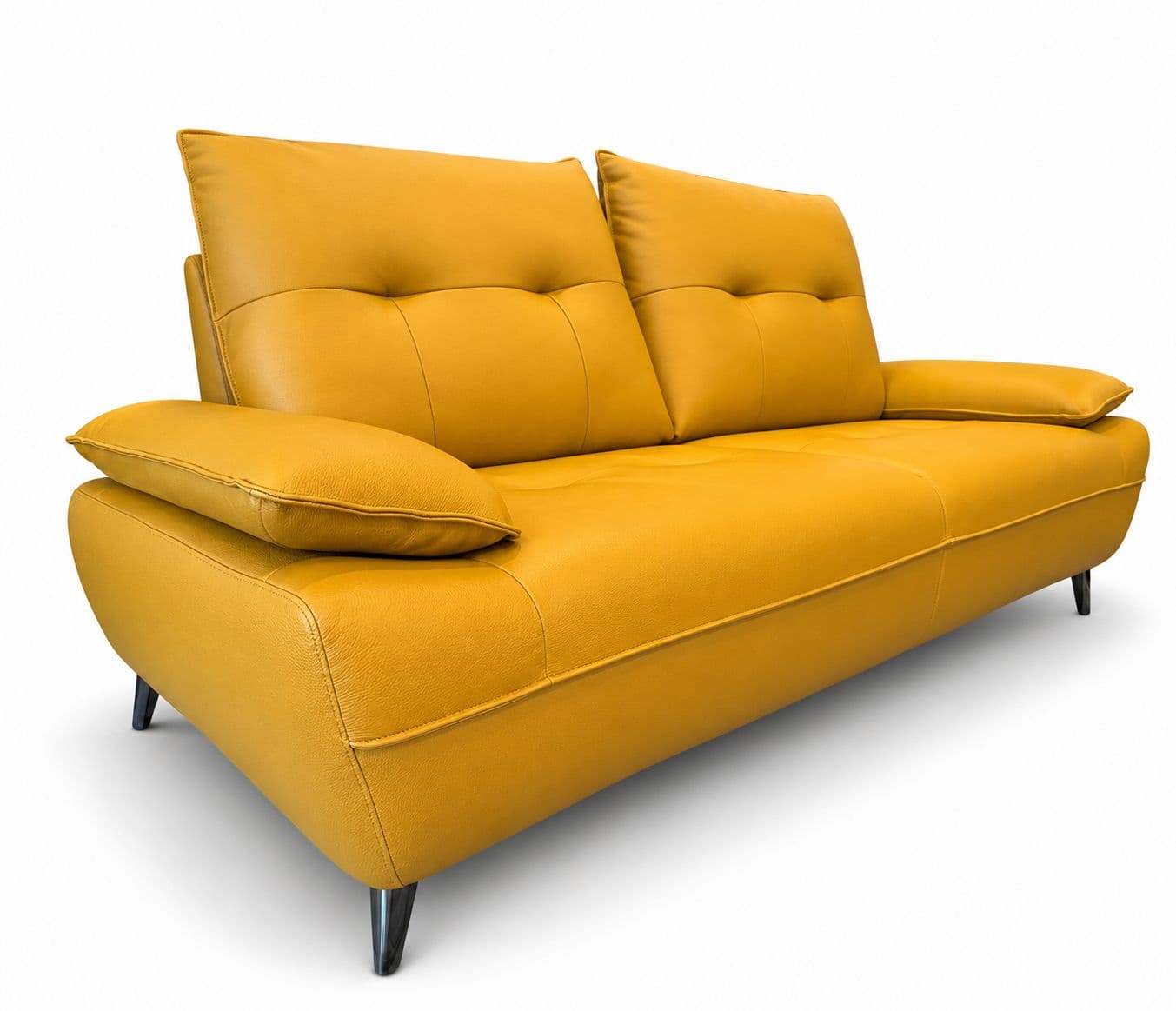 Image 6 for ZM973- Sofa 2 Seater-YH29 Static Body Touch Leather Pine Wood Frames With Metal Legs