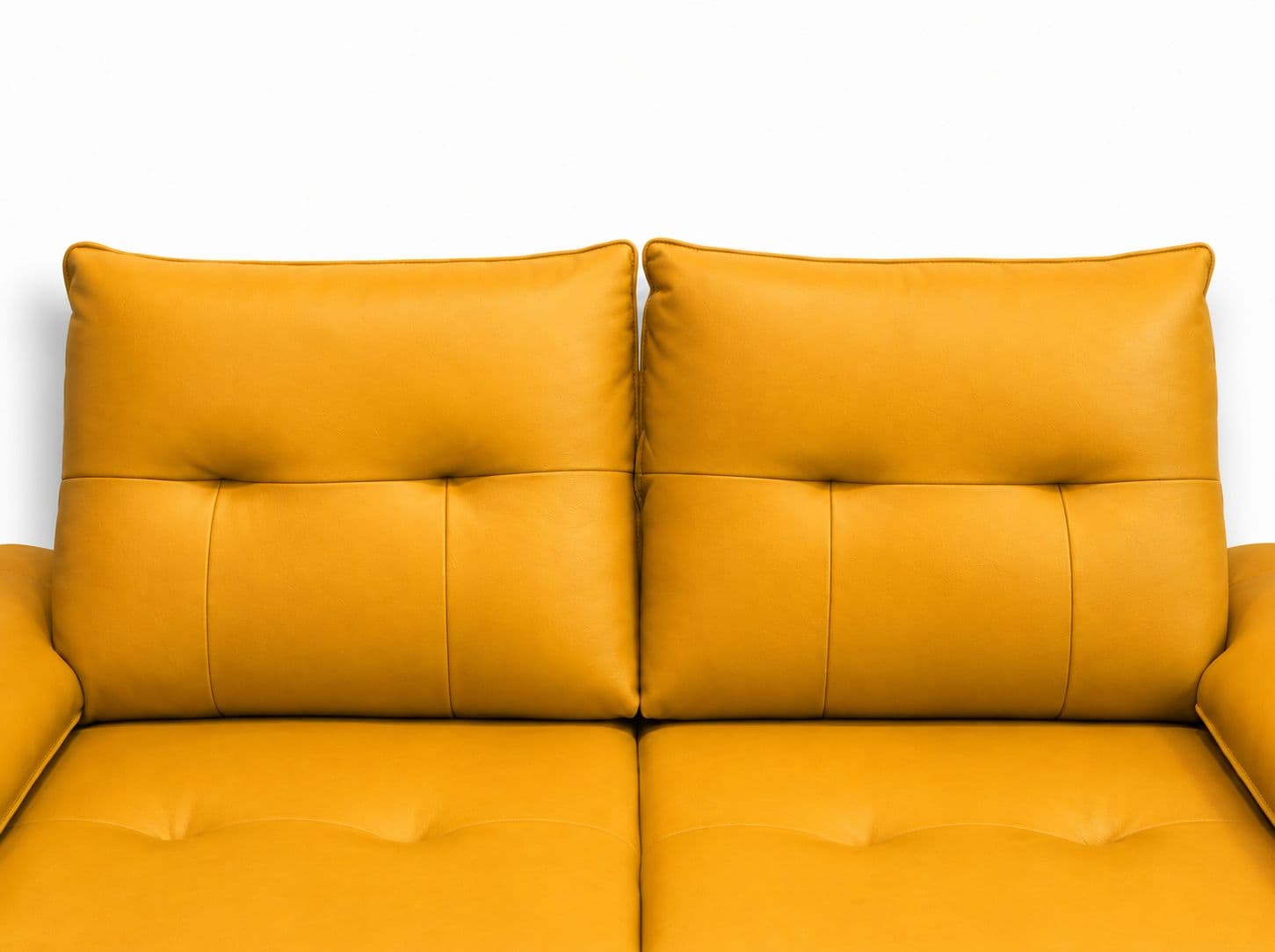 Image 5 for ZM973- Sofa 2 Seater-YH29 Static Body Touch Leather Pine Wood Frames With Metal Legs (D-WH)