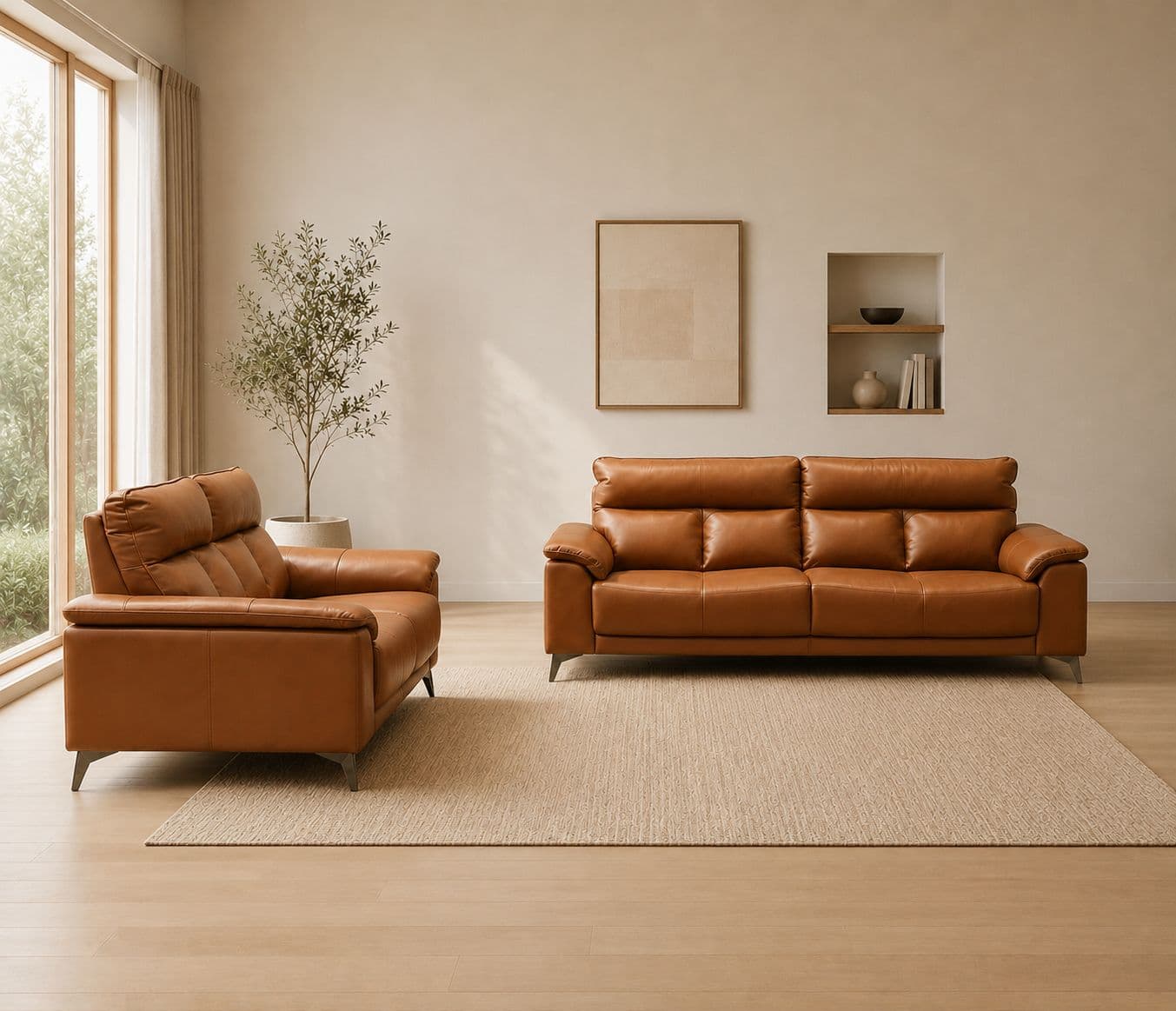 Image 1 for ZM983 Sofa Set 3+2 Pure Body Touch Leather