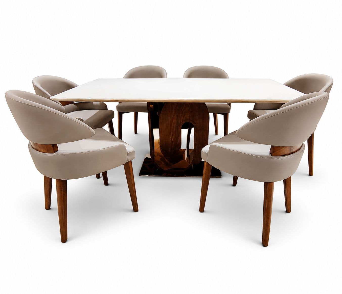Image 7 for Dining Table 201/2000 dining chair 1+6 Seater Marble Top