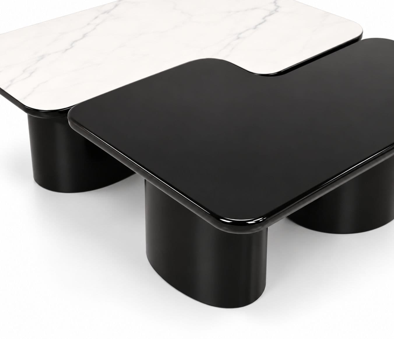 Image 3 for 1134 Centre Table Marble Top And Down Wood Base (HYD OTD)