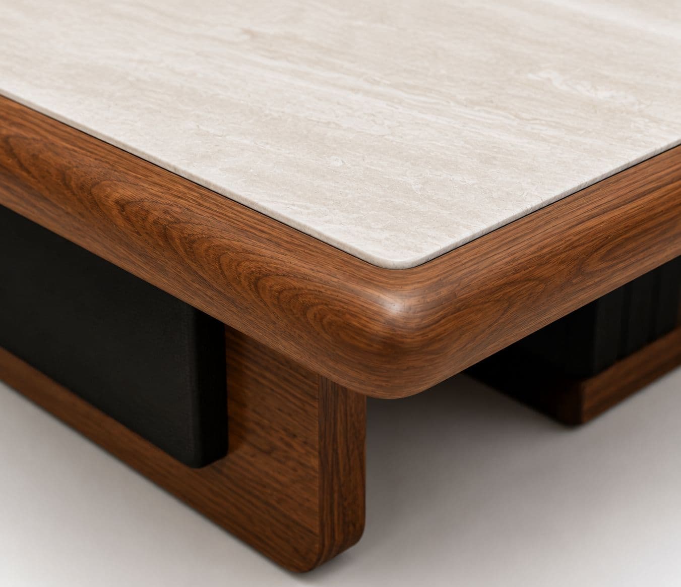 Image 8 for Center Table KD -72 Marble Top With Ash Wood Base And Wood Croner Table (HYD)