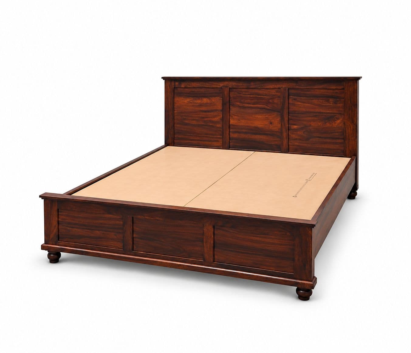 Image 7 for Ramya Cot Queen Size Solid Sheesham Wood Without Storage (EC OTD)