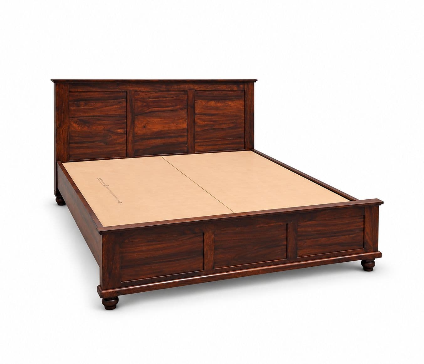 Image 6 for Ramya Cot Queen Size Solid Sheesham Wood Without Storage (EC OTD)