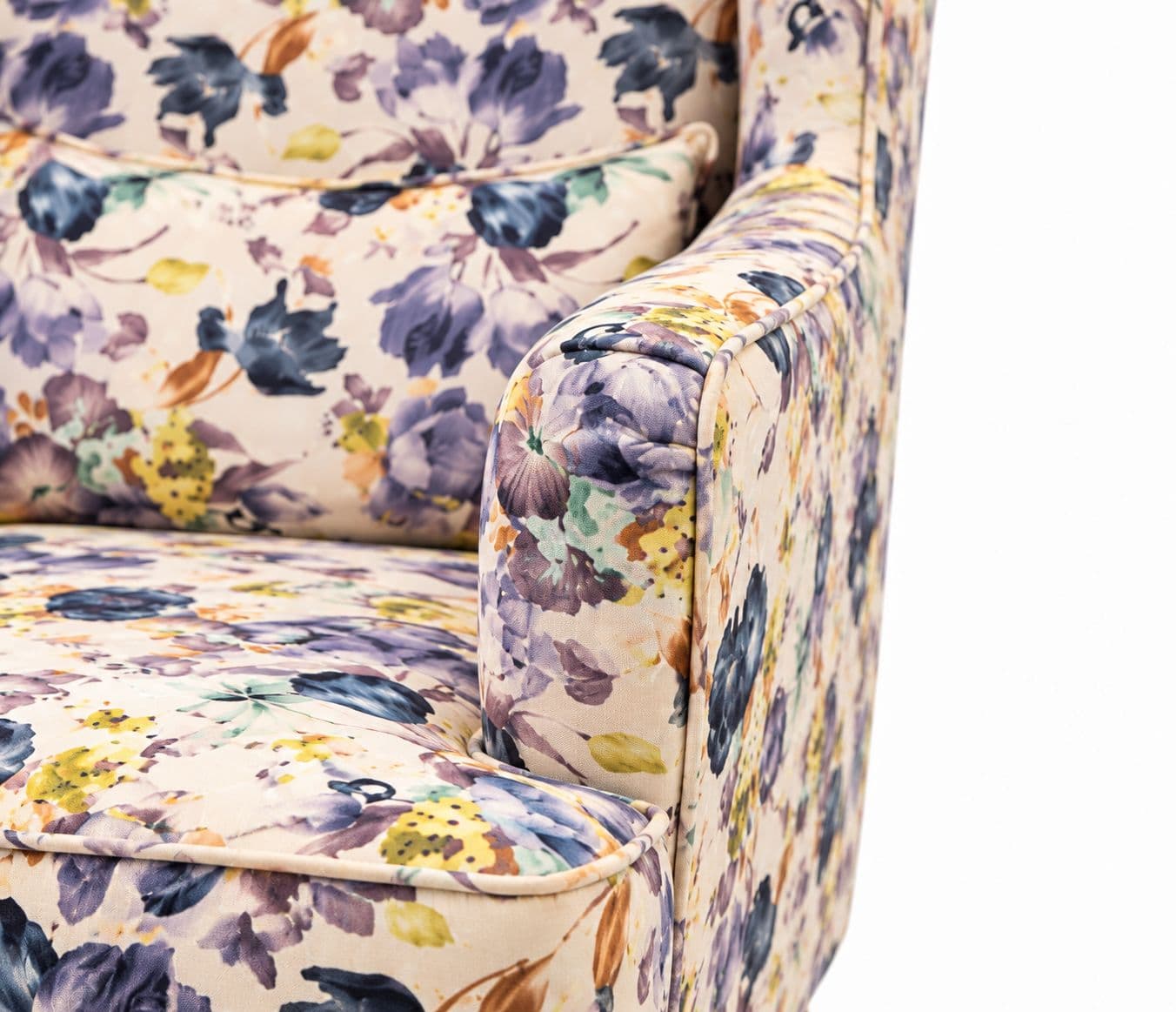 Image 4 for Verda Wing Chair With Fabric Single Seater (BTM OTD)