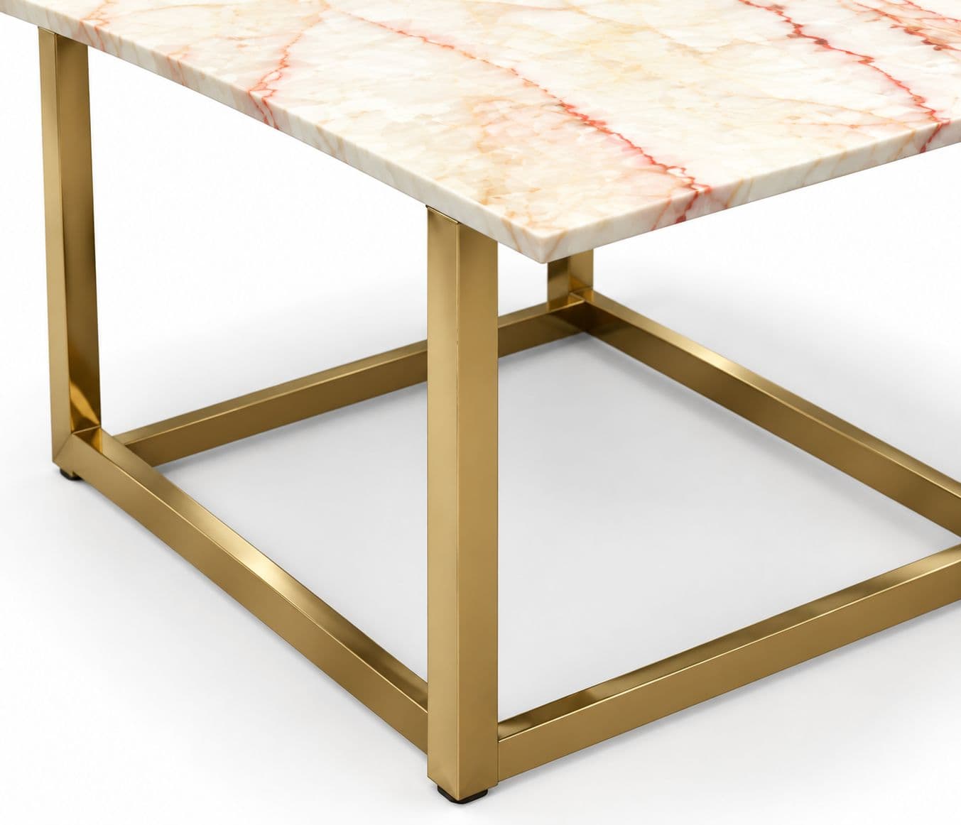Image 7 for PE1 CT 11 Natural Center Table With Marble With PVD Base (BTM)