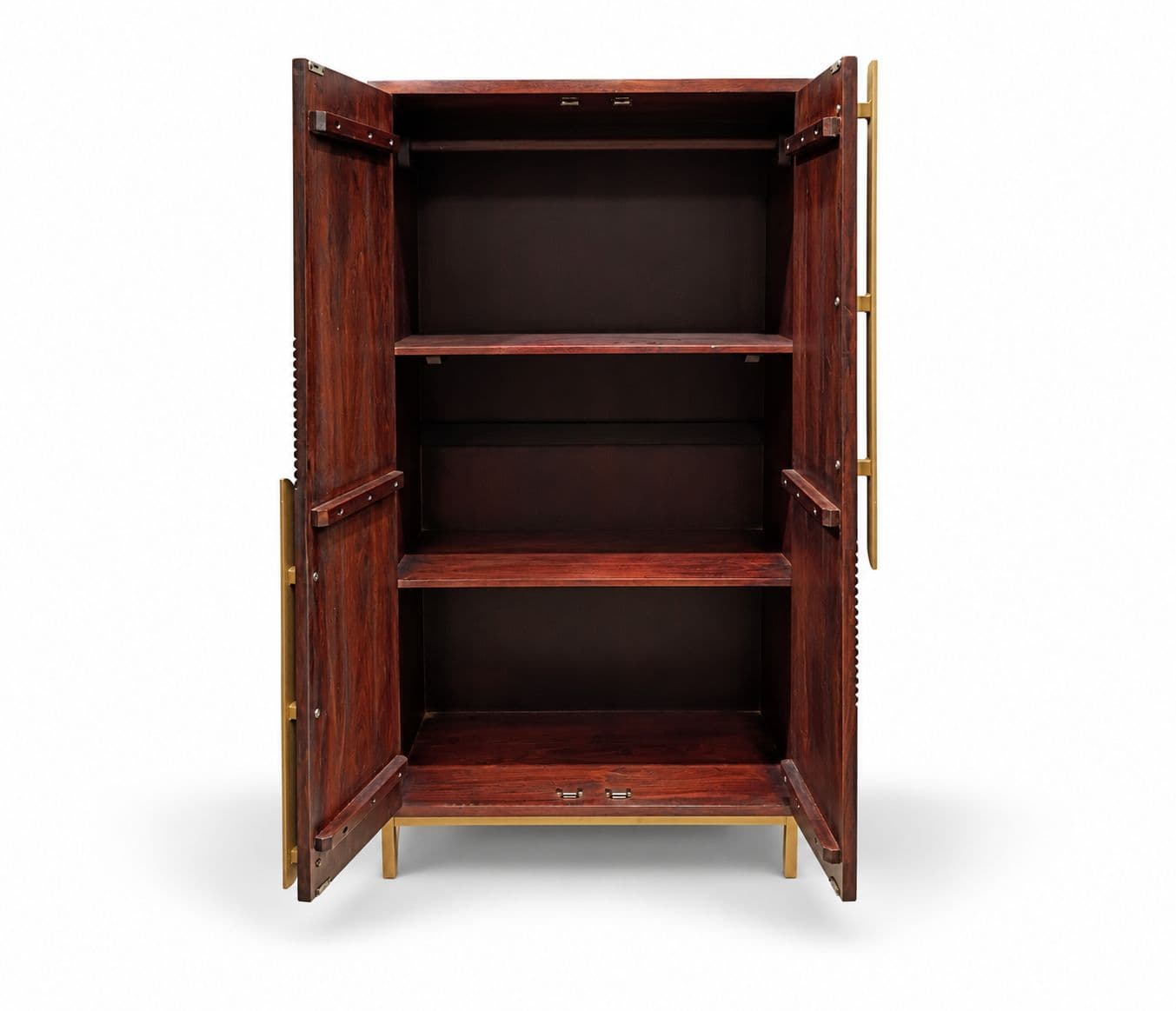 Image 4 for Fluted Wardrobe 2 Door Size W35"XD20X72"H (BSK OTD)