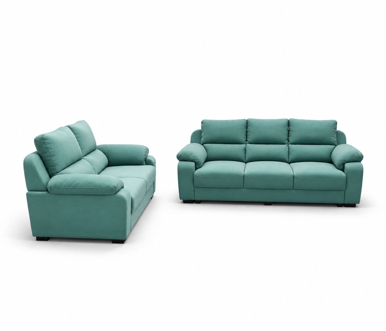 Image 3 for BMW Sofa Set 3+2 Seater Velvet Suede Fabric (EC OTD)