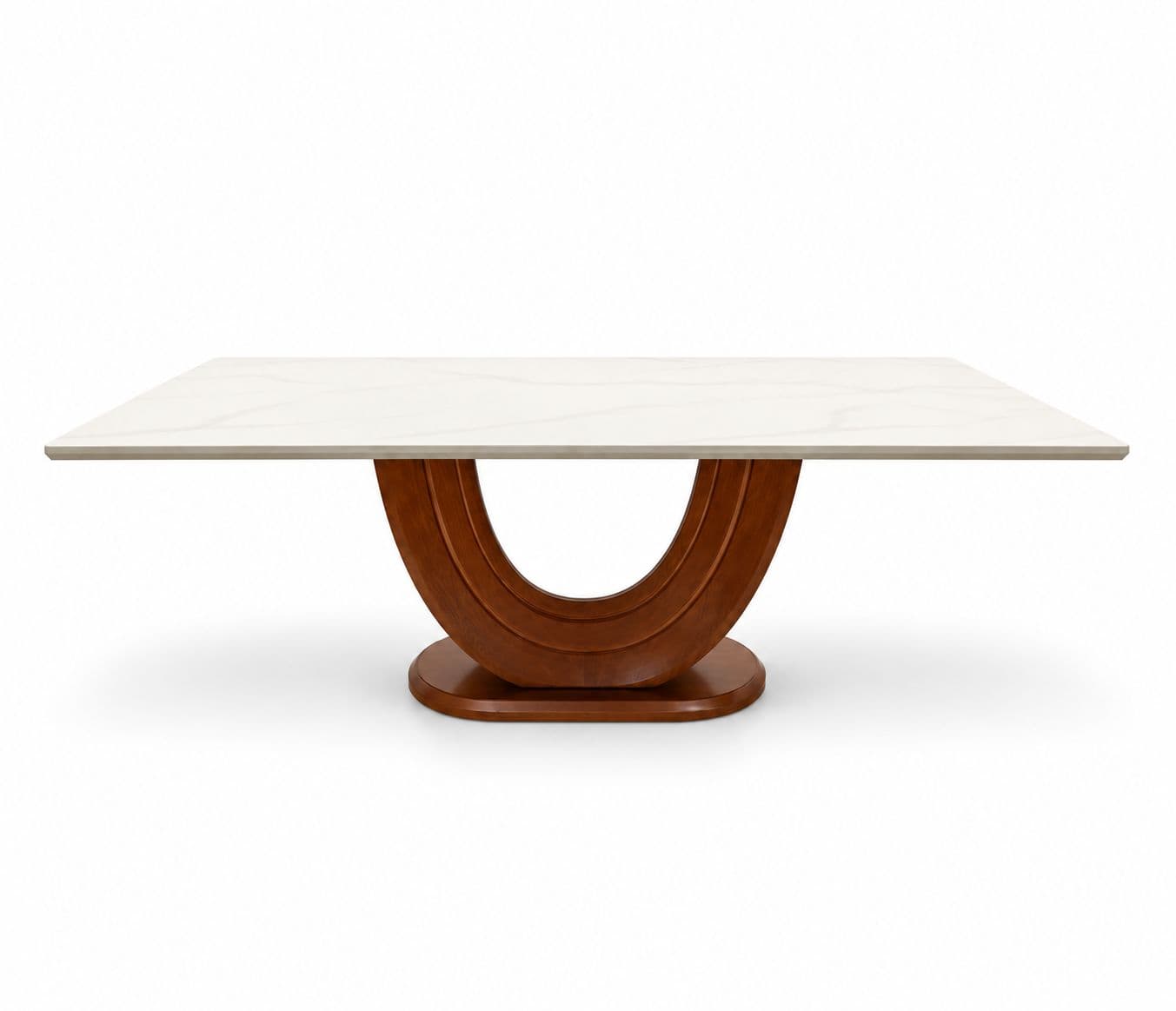 Image 11 for Dining Set 1+6 Seater 1093/3658-2/DC2303 Marble Top With Ash Wood Base With Metal Strip (HYD)