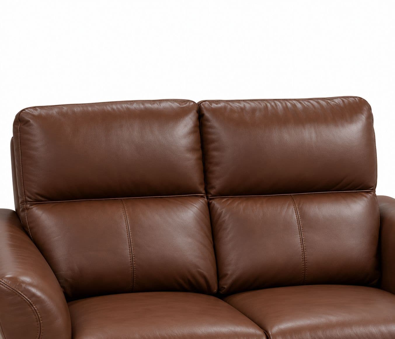 Image 4 for 3935- 3+2 Imported Sofa Set Electrical Recliner Seater -E-B1125-65 Brown Half Leather (WH)(HYD)